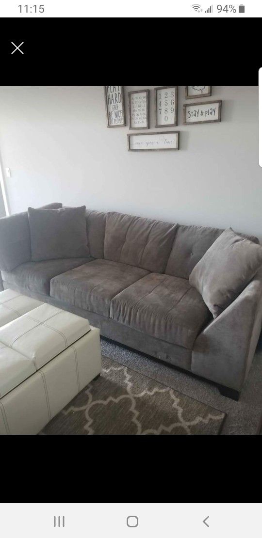 Gray couch-moving and need gone ASAP