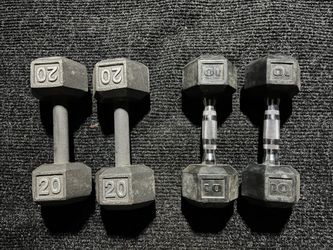 Pair of 10lbs & 20lbs Dumbbells