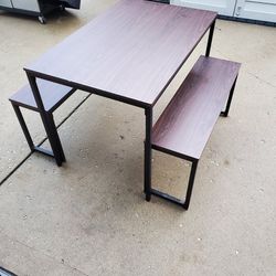Dining Table Indoor/outdoor. 3 Piece Bench