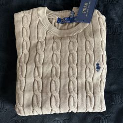 Ralph Lauren , Men’s Sweatshirt,  M and L Size,  Beige Color 