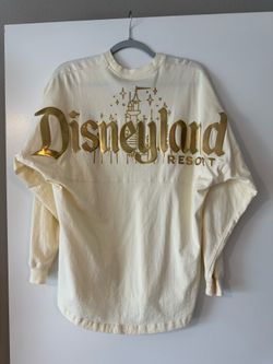 Disneyland resort gold glittery long sleeve