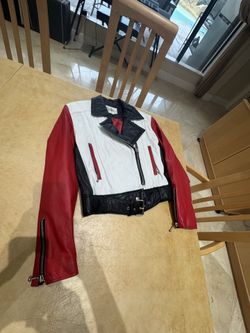 PRICE DROP: VTG 90s NW/OT LINED, CALFSKIN LEATHER BIKER JKT, LEATHER WAREHOUSE,L