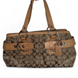 Coach Monogram Canvas Handbag