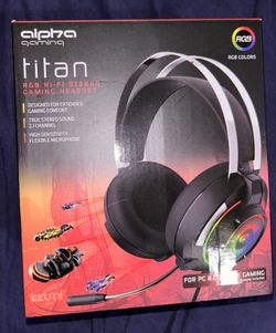 Alpha Gaming Titan RGB Hi-Fi Stereo Gaming Headset