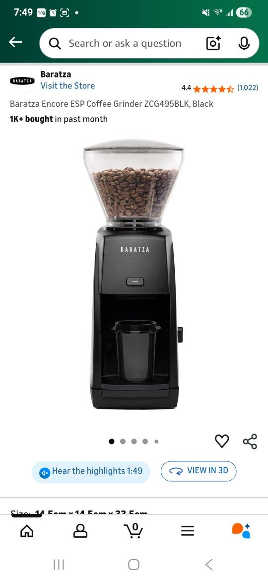 BARATZA ENCORE ESP Coffee Grinder