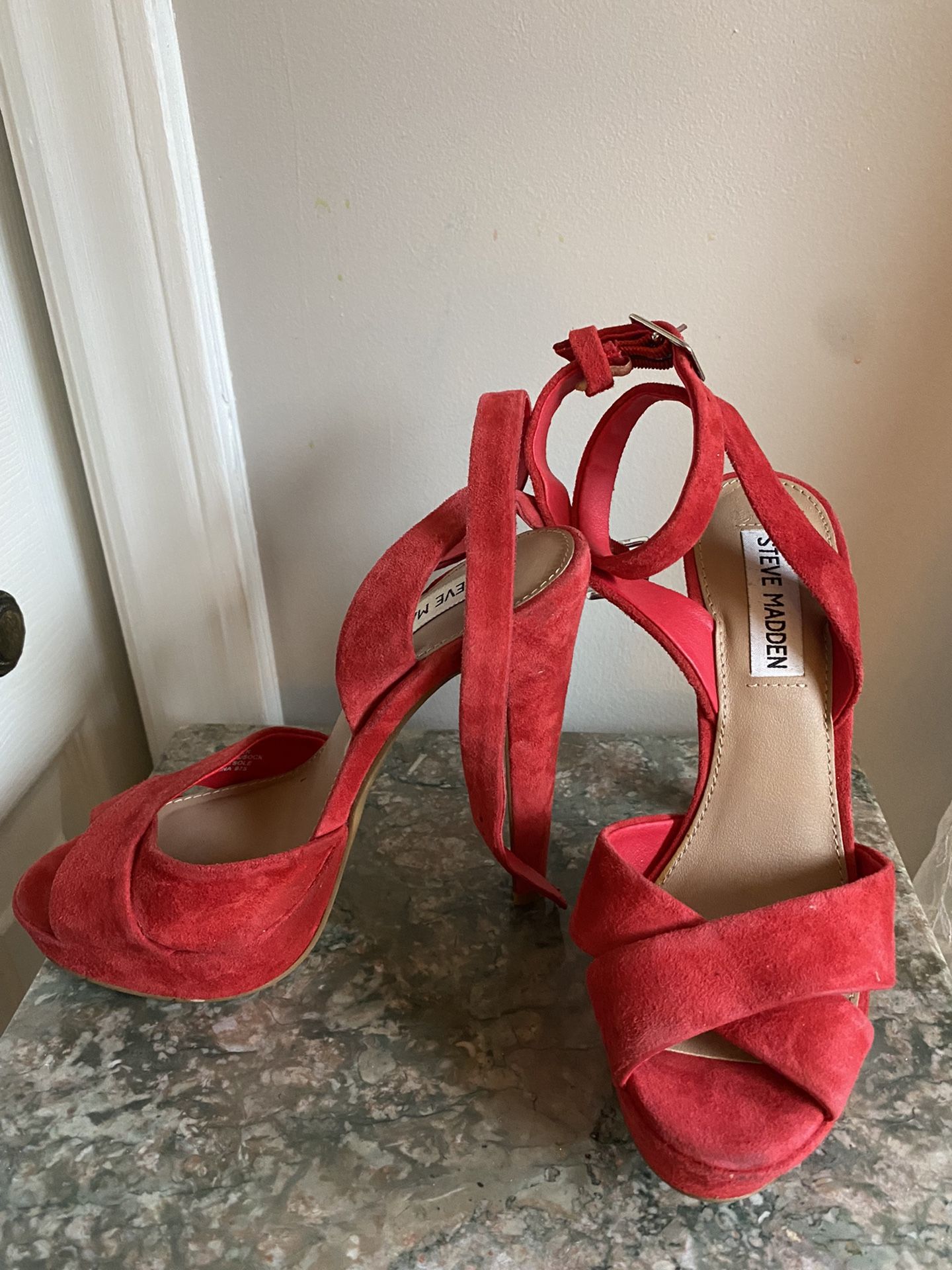 Red Steve Madden High Heels