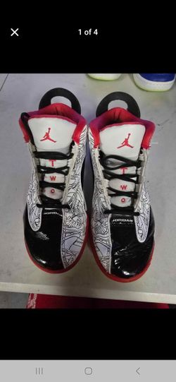 Jordan Dub Zero White Varsity Red - 1 Youth
