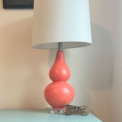 Pink Retro Mid Century Groovy Mod Lamp