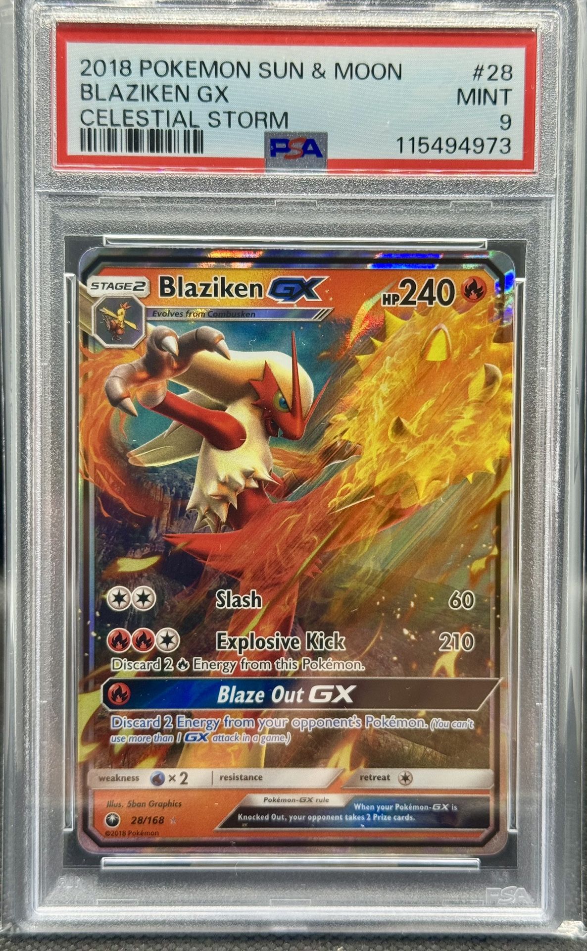 Blaziken 28 PSA 9