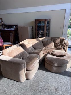 2 piece couch.  Feather filled cushions