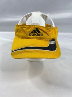 Adidas Vintage Yellow Adjustable Visor Hat Unisex Athletic