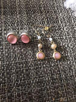 Spring pink earring sets