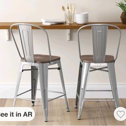 Set of 2 Threshold barstools. 24" floor to seat.

$112 Set FIRM