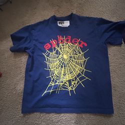 Blue SP5DER Tee – Size M – Clean 