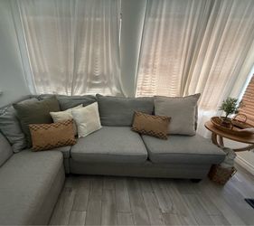 Large Gray sectional sofa