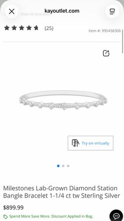 Kay Milestones diamond bangle bracelet