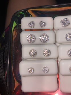 Sterling silver moissanite