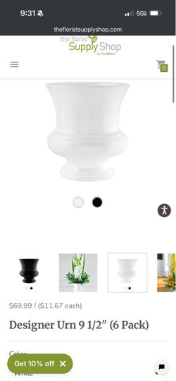 Designer 9.5” urn 6 pack unopened new