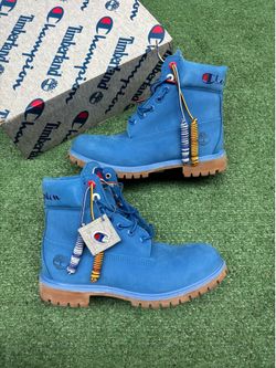 TIMBERLAND 6 BOOT CHAMPION BRIGHT SURF BLUE SIZE 9.5