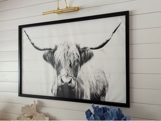 Highland cow art picture