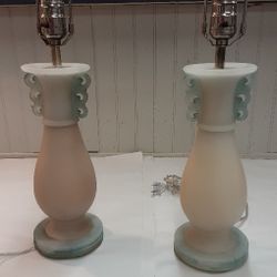 Etched Moonstone Aladdin Lamps- Located In Shelton 