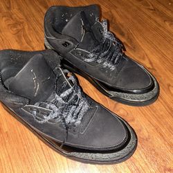 Jordan Black Cat Retro 3 Men’s Size 11.5 