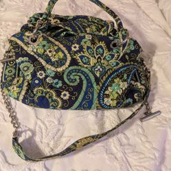 Vera Bradley Hand & Shoulder Bag Blue & Green