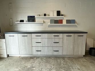 Entire 9’  kitchen base cabinet + countertop set
