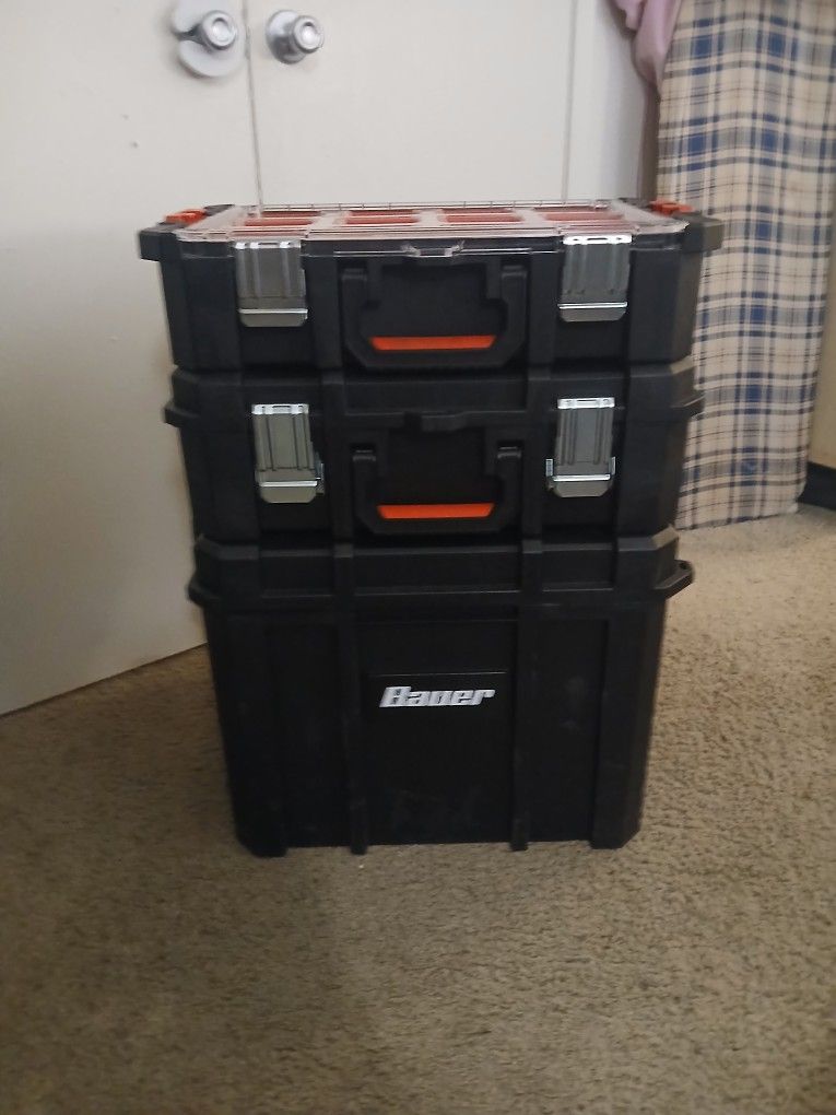 NEW Bauer Three Piece Rolling Packout Toolbox Set