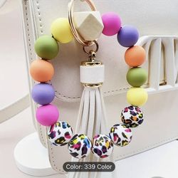 Colorfull Beaded bracelet Keychain