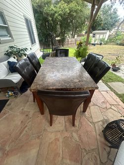 Marble table