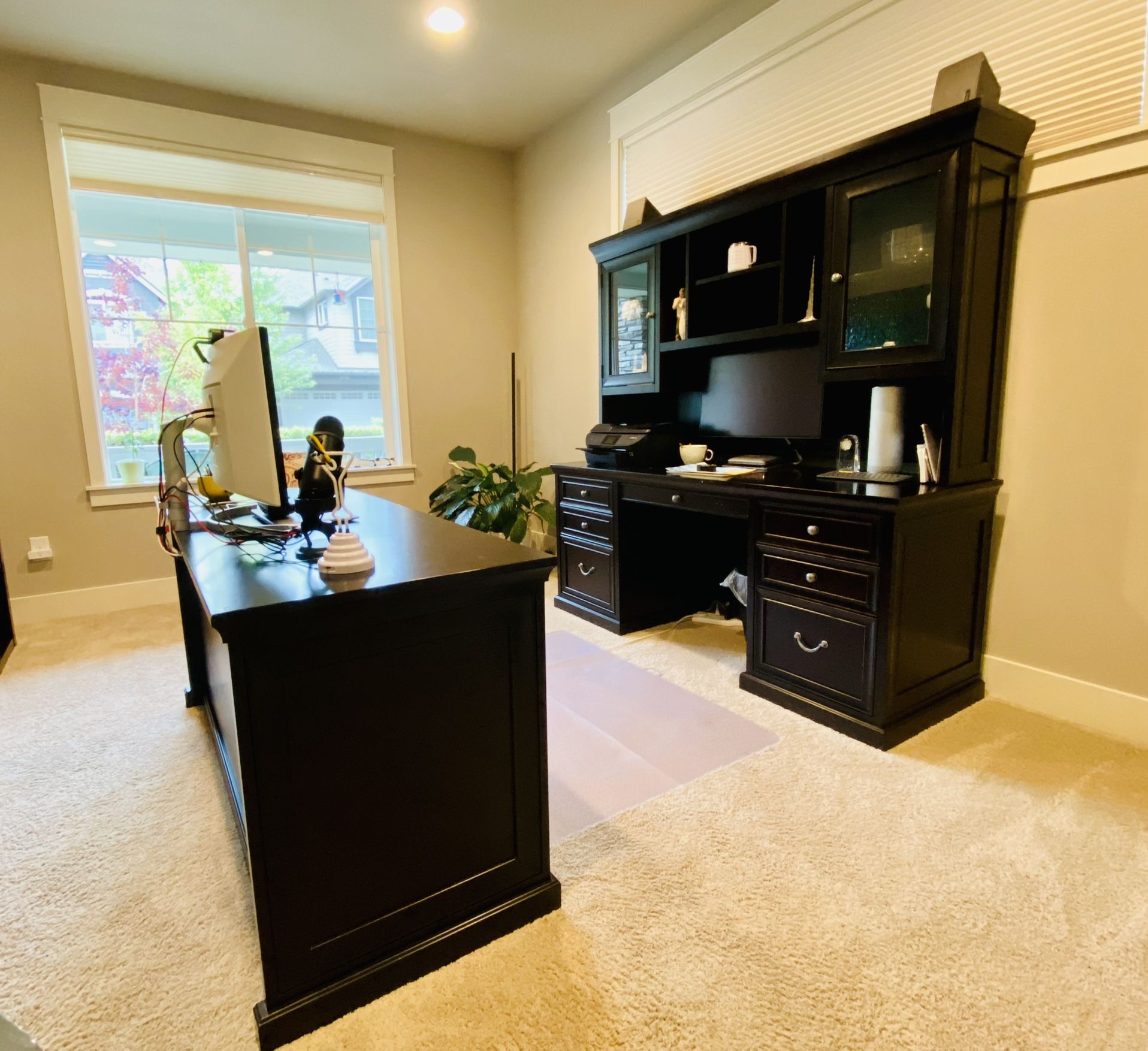 Office Furniture Set ($200 For Desk/ $200 For Credenza With Hutch)