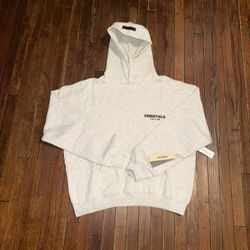 (NEW) White Essentials Hoodie