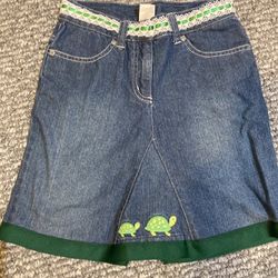 Girl’s Gymboree Embellished Jean Skirt