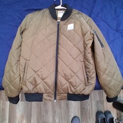 Great PNW Men's Pacific Northwest Green Survey Bomber Jacket Size XL