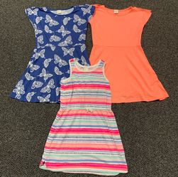 Bundle of 3 Crazy 8 girls 7/8 summer dresses