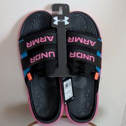 Brand New Under Armour UA Alpha Slides Carnival Unisex Sandals Men Size 16 Women's Size 17.5