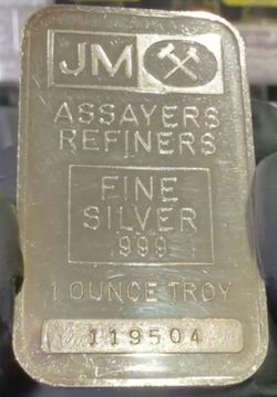JM Vintage Silver Bar
