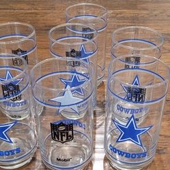 Vintage Collectible Dallas Cowboys Glasses 