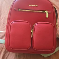 Red MK backpack