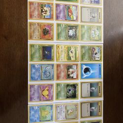 RANDOM VINTAGE/FIRST EDITION Pokemon- Free Shipping- Taken Out Of Slips For Pictures Only