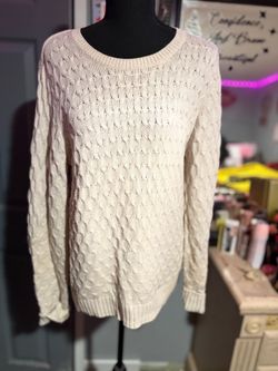 Vintage NWOT cable knit sweater-M