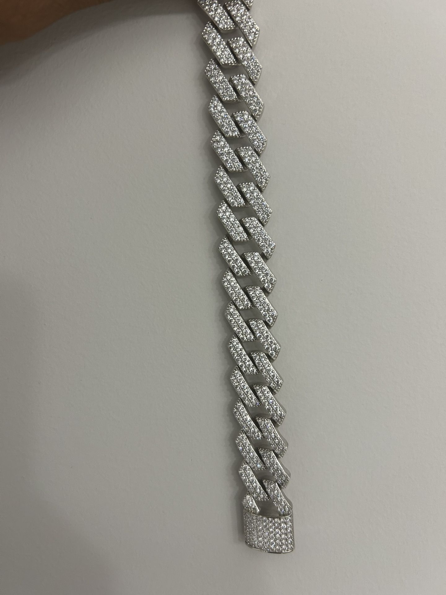 15mm Cuban Link Moissanite Bracelet