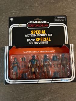 Star Wars The Vintage Collection Mandalorian Shriek-Hawk 4-Pack Action Figure Set