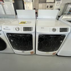 Maytag Set 4.5 Cu Ft Washer and 7.3 Cu Ft Dryer Gas