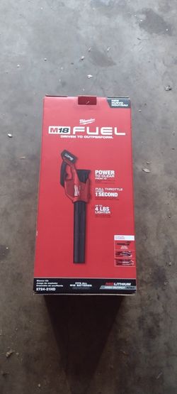 Milwaukee m18 fuel brushless cordless blower 450 cfm 120 mph 2 speed 18v tool only new one 