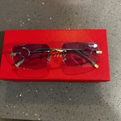 Light Blue Cartier Glasses