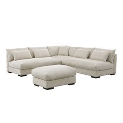 New! Ultra Comfort Beige Sectional Sofa, Sectional, Sectionals, Sectional Couch, Sofa, Sectional Sofa, Deep Seating Sectional, Sectionals 