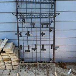 free metal rack with wheels