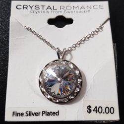 Crystal Romance Silver Swarovski Necklace